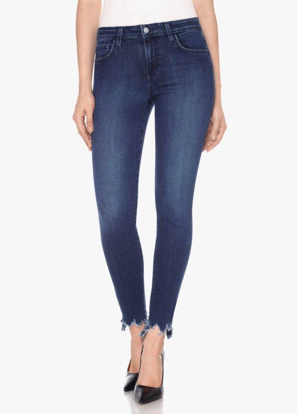 Joe's Womens The Charlie Everly Raw Hem Frayed Ankle Crop Skinny Jeans Size 29